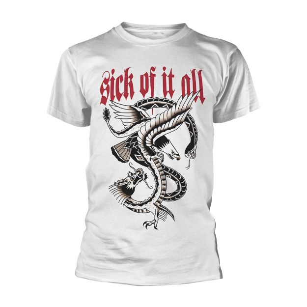 Obrázok Sick Of It All - Eagle (White) (tričko)