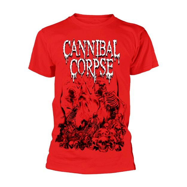 Obrázok Cannibal Corpse - Pile Of Skulls - Red (tričko)